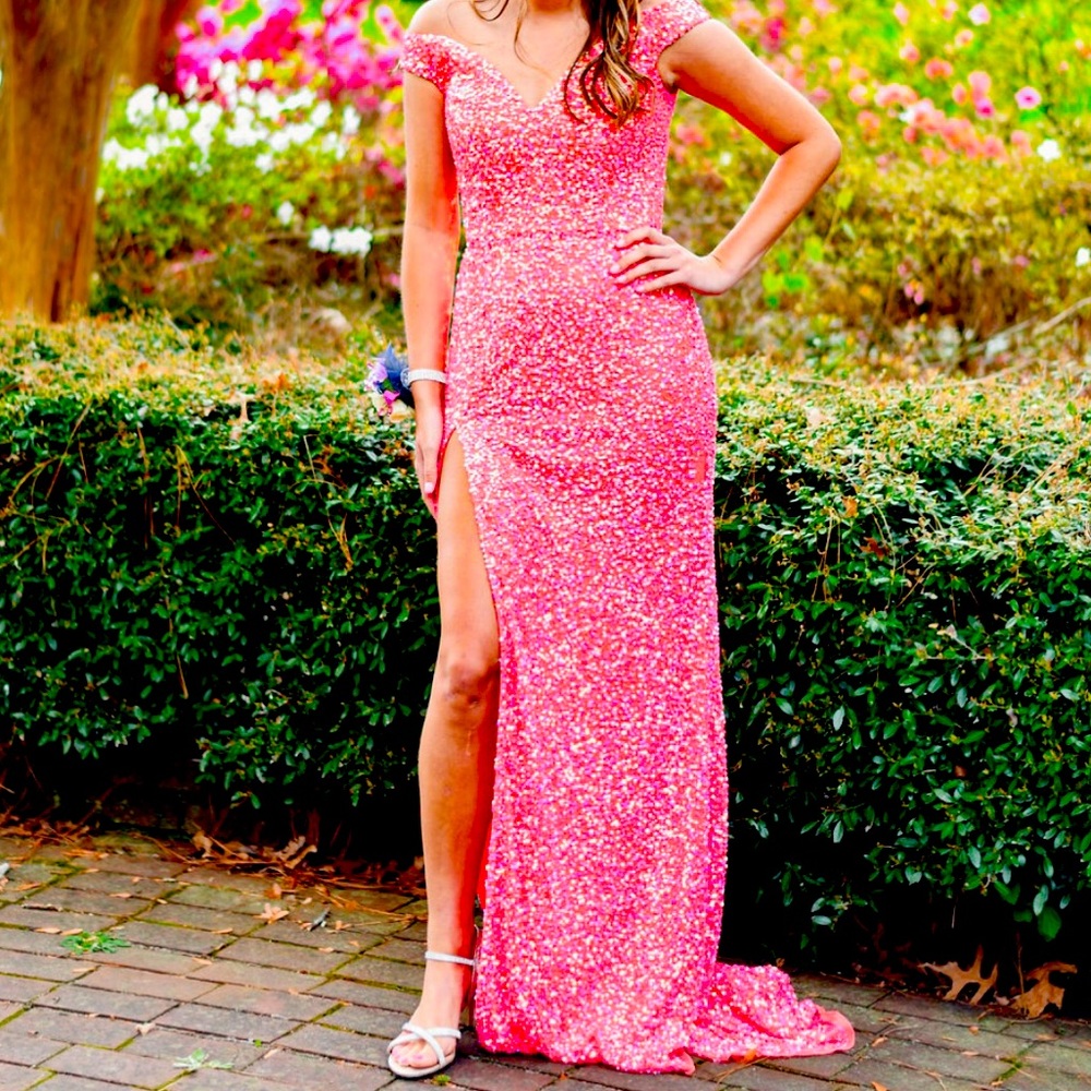 Hot Pink Prom Dress